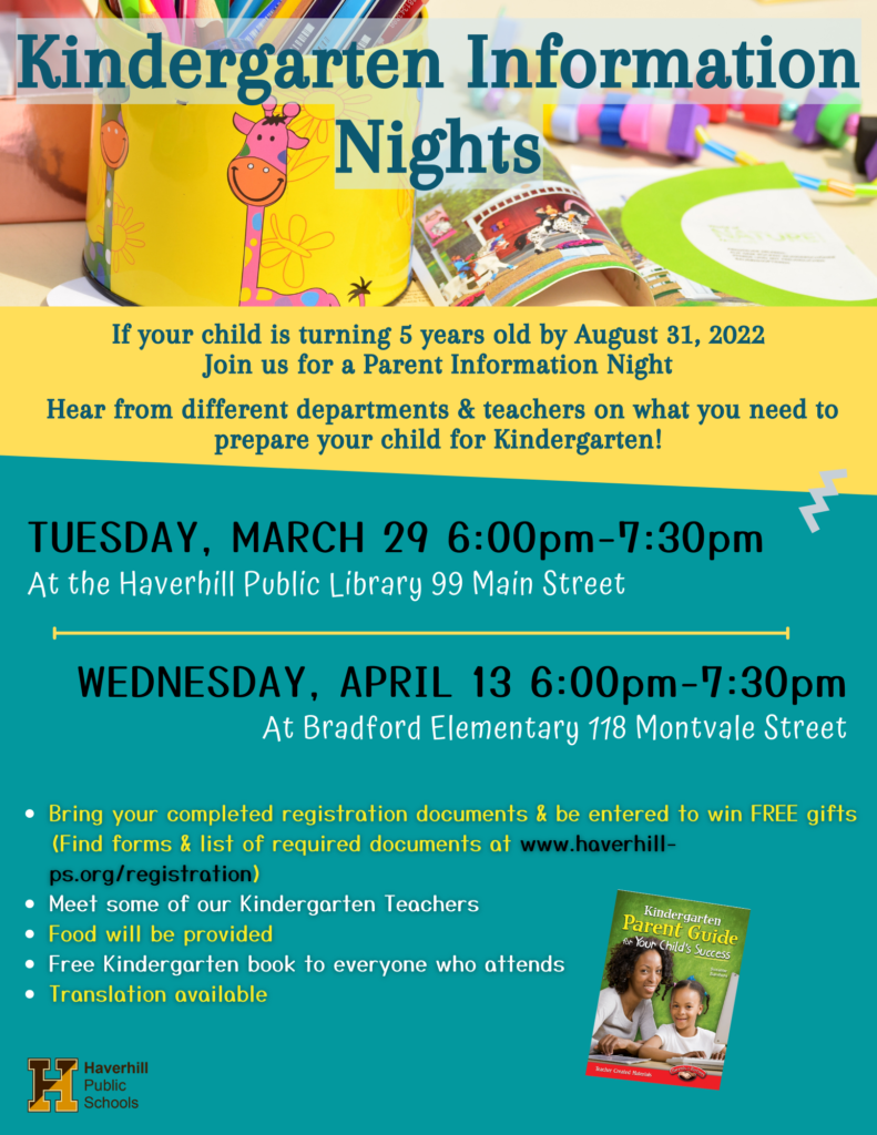 Kindergarten Information Nights - Tues Mar 29 and Wed Apr 13 - Moody ...